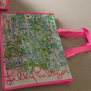 Lilly Pulitzer reusable shopping bag
